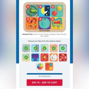 Brain Toy Co. Interactive Sensory Tiles - Multicolor